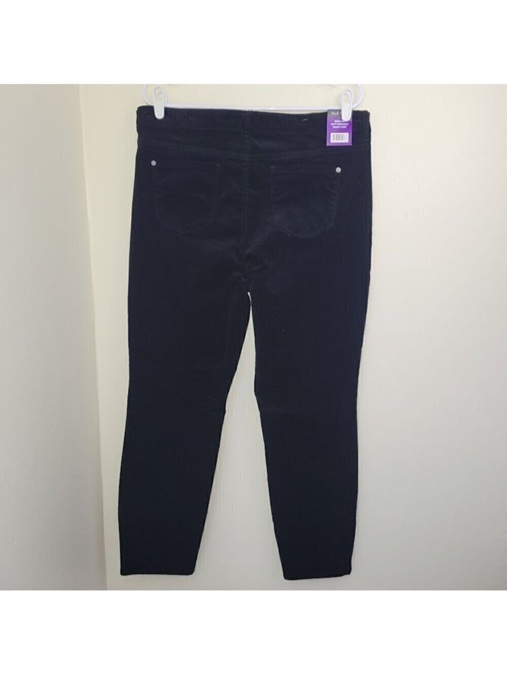Well Worn Corduroy Skinny Pants Black High-Rise Super Soft Women's Size 14 NWT - Picture 4 of 13